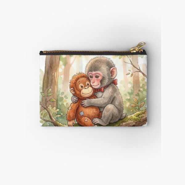 Item preview, Panchi-kun the Baby Macaque Hugging Plush Orangutan – Viral Cute Monkey Comfort Story Sticker designed and sold by Fandom Universe.