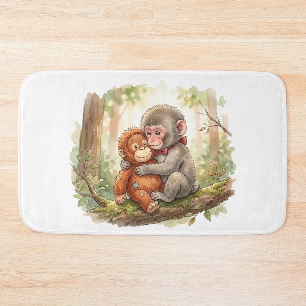 Item preview, Panchi-kun the Baby Macaque Hugging Plush Orangutan – Viral Cute Monkey Comfort Story Sticker designed and sold by Fandom Universe.