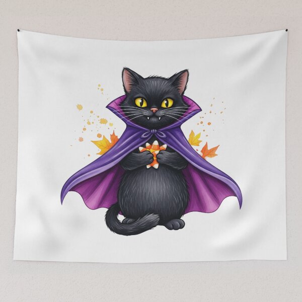 Item preview, Cute Vampire Cat Halloween designed and sold by KrisGraphic45.