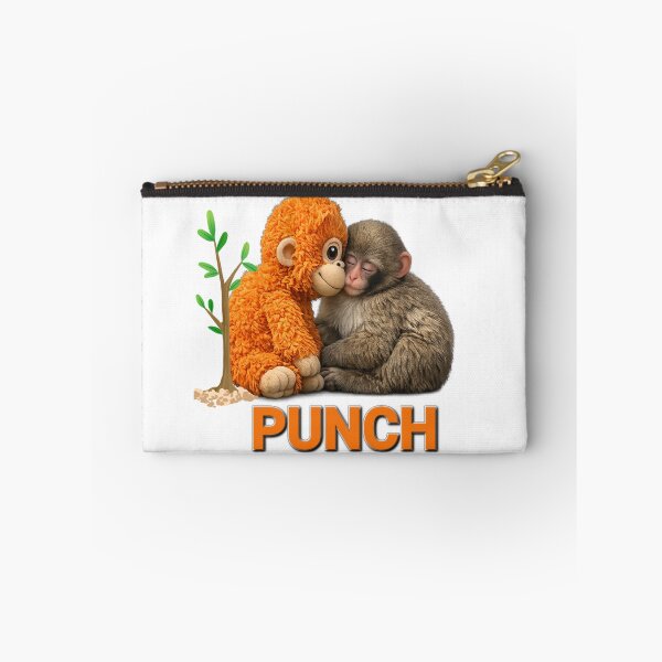 Item preview, Punch Monkey sleeps with Plush Toy . Viral Cute Baby Monkey Meme, Funny Monkey Lover Gift designed and sold by TuyaArts.