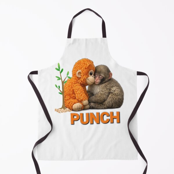 Item preview, Punch Monkey sleeps with Plush Toy . Viral Cute Baby Monkey Meme, Funny Monkey Lover Gift designed and sold by TuyaArts.