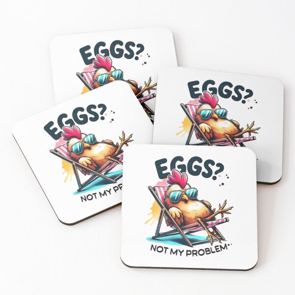 Item preview, Eggs Not My Problem - cute funny chicken design for & mugs PNG, Funny Chicken Easter Design, Sublimation funny designed and sold by Jeffasmooren.