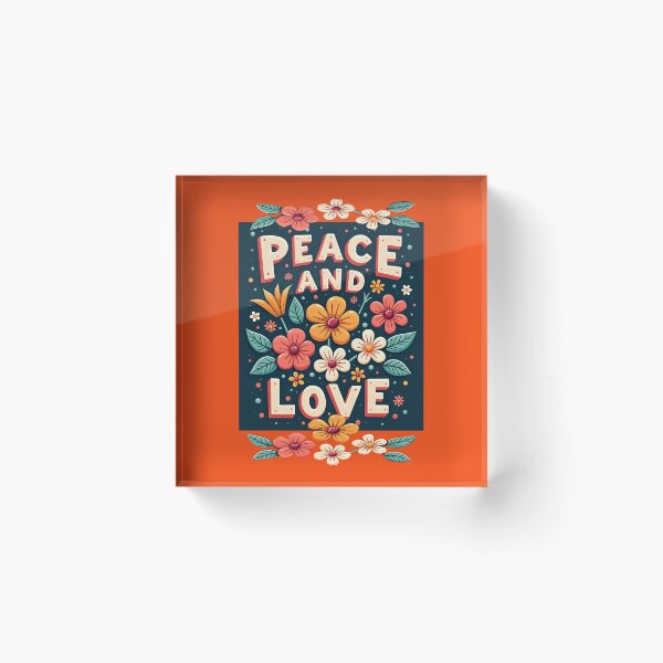Item preview, Copy of Peace, love and flowers {red background} designed and sold by Faerieglen.