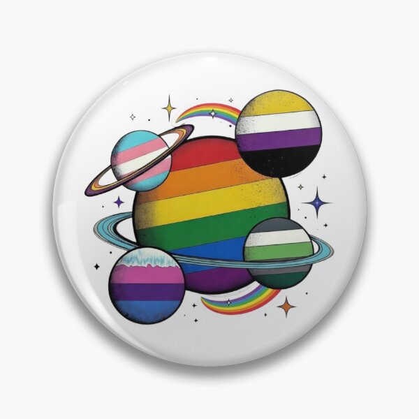 Item preview, Pride Universe – LGBTQ+ Flag Planets & Space Diversity designed and sold by ChaosModeArt.