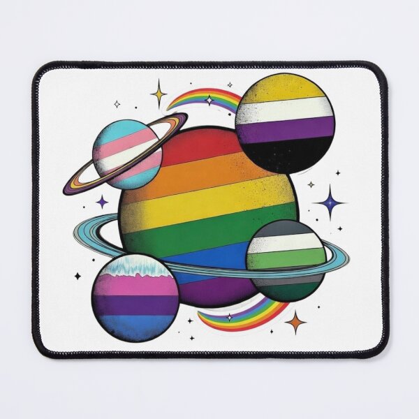Item preview, Pride Universe – LGBTQ+ Flag Planets & Space Diversity designed and sold by ChaosModeArt.