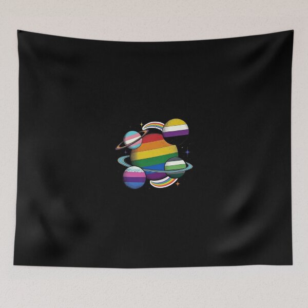 Item preview, Pride Universe – LGBTQ+ Flag Planets & Space Diversity designed and sold by ChaosModeArt.