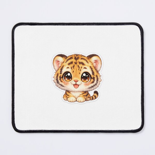 Item preview, Big Head Tiger Cub Cute Sticker designed and sold by VeloraDzyns.