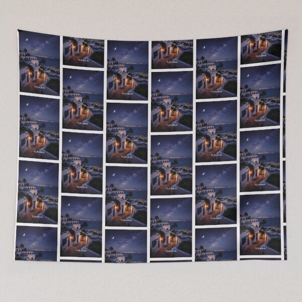 Item preview, Tunisia Travel Art designed and sold by Thistle-TShop.