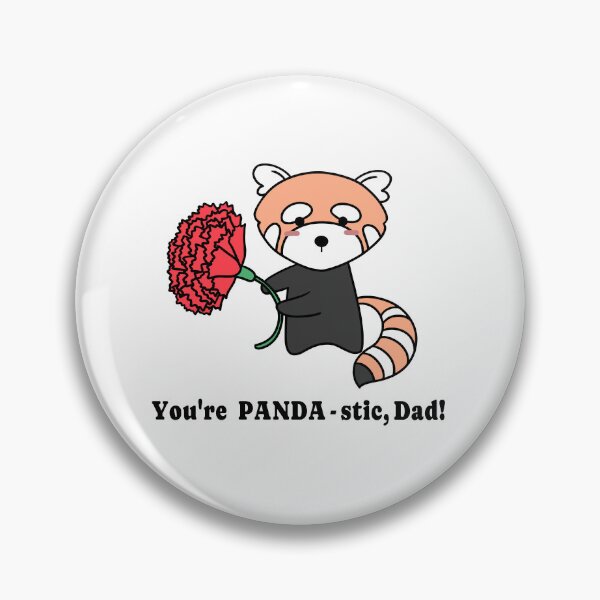 Item preview, Funny Father's Day Red Panda - You're PANDA-stic, Dad! designed and sold by ubborn.