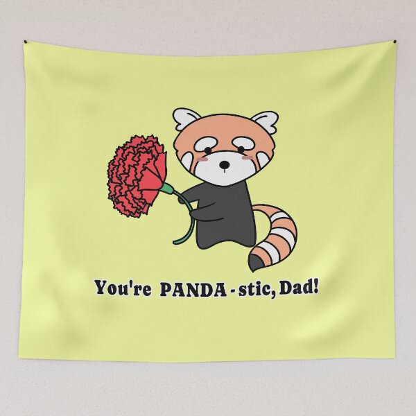Item preview, Funny Father's Day Red Panda - You're PANDA-stic, Dad! designed and sold by ubborn.