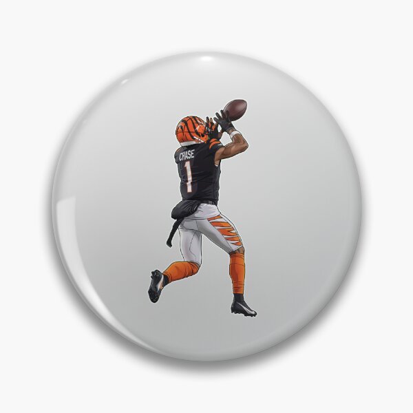 Item preview, Ja'Marr Chase #1 Jumping Catch designed and sold by EndZoneEmporium.