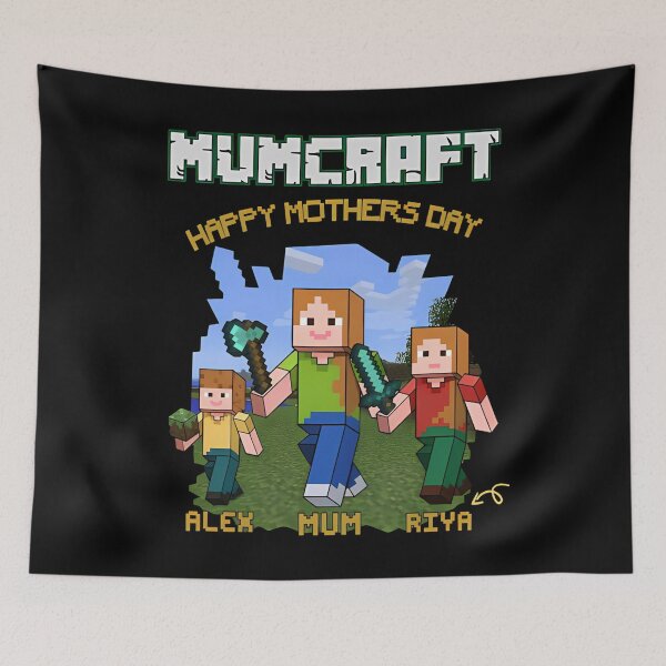 Item preview, Mumcraft Personalised Kids Names, Mothers Day Shirt, gift for mom, Gaming Mom Jumper designed and sold by Jeffasmooren.