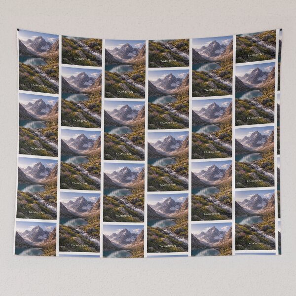 Item preview, Tajikistan Travel Art designed and sold by Thistle-TShop.