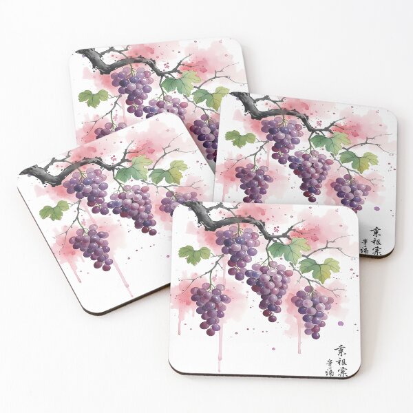 Item preview, Watercolor Grapes on a Branch designed and sold by ForThe2F0X1Folks.