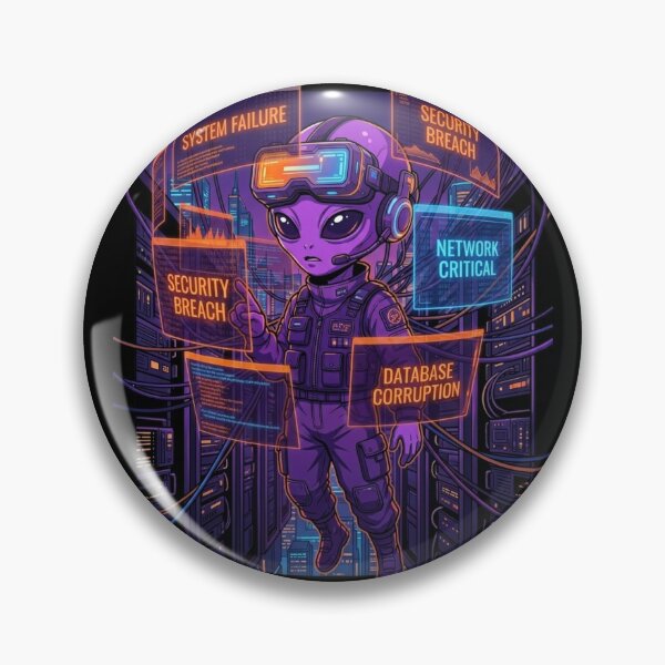 Item preview, Alien IT Support  Warning Zone designed and sold by KurtByteStudio.