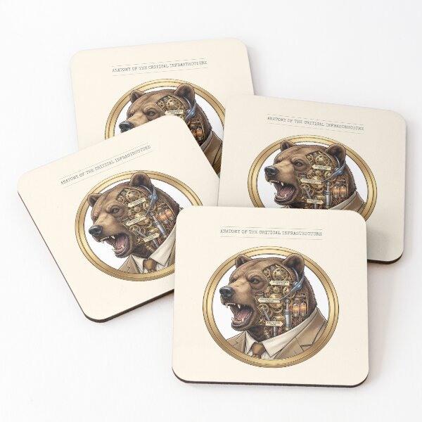Item preview, Funny Bear Anatomy - Office Micromanagement Steampunk Art designed and sold by Top-Tier Thinking .