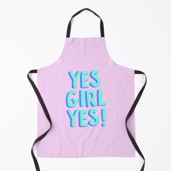 Item preview, “Yes Girl Yes!” in Baby Pink, Aqua & Blue designed and sold by Ink & Print Store .