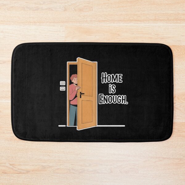 Item preview, Home Is Enough Shirt – Introvert Humor Minimalist Cozy Quote Tee designed and sold by ImaginedSpace7.