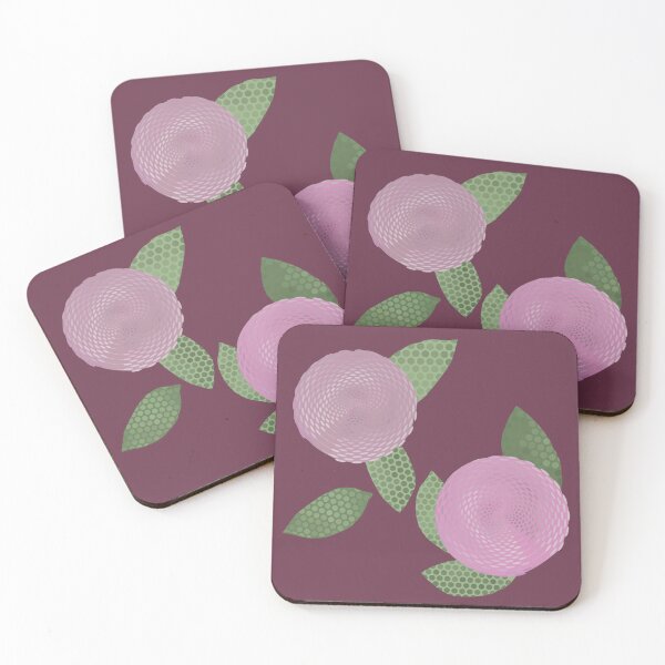 Item preview, Abstract Mums on Deep Mauve  designed and sold by JaygiesDesign.