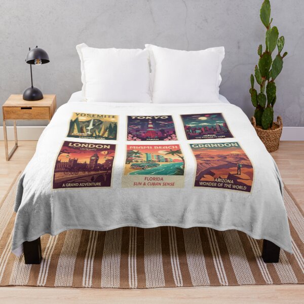 Item preview, Vintage Retro Travel Poster Collection - World Cities & National Parks designed and sold by freackly.