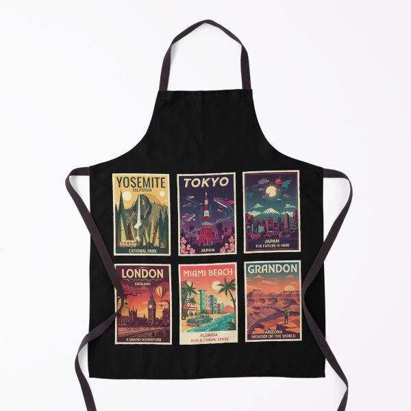 Item preview, Vintage Retro Travel Poster Collection - World Cities & National Parks designed and sold by freackly.