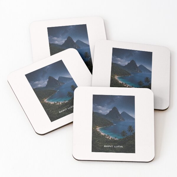 Item preview, Saint Lucia Travel Art designed and sold by Thistle-TShop.