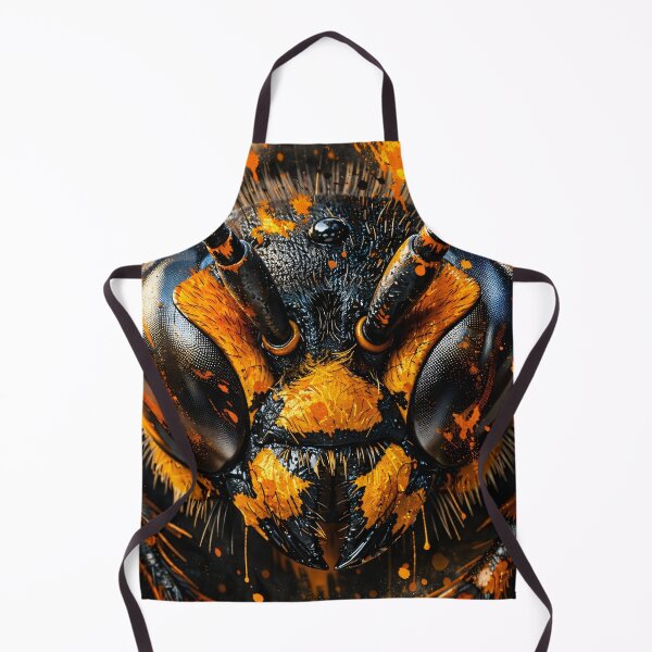 Item preview, Fiery Bumblebee Macro Splash Art designed and sold by Kaleidoscope Print.