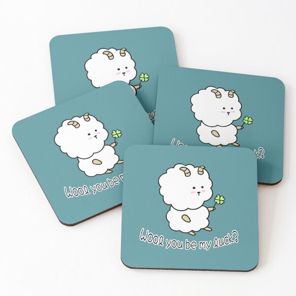 Item preview, Wool you be my luck? Cute Sheep Clover Pun designed and sold by ubborn.