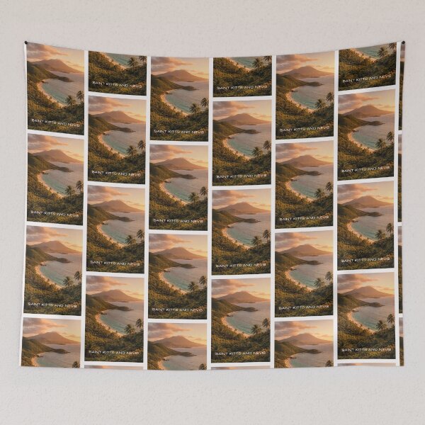 Item preview, Saint Kitts and Nevis Travel Art designed and sold by Thistle-TShop.