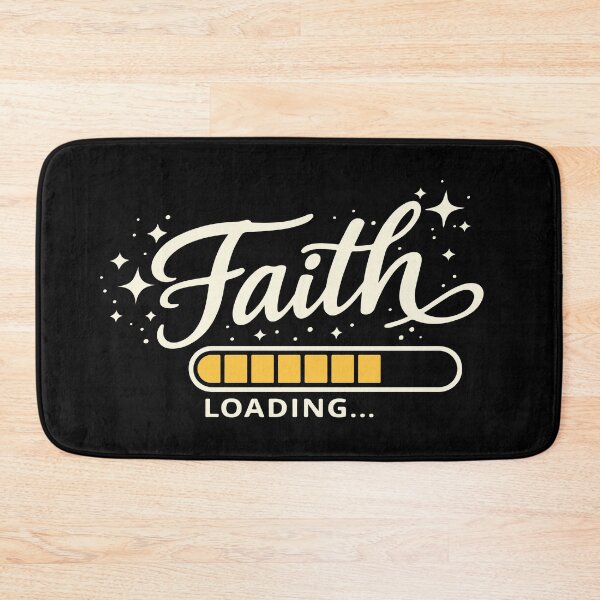 Item preview, Faith Loading – Trusting God Christian Quote designed and sold by Verse & Vibes.