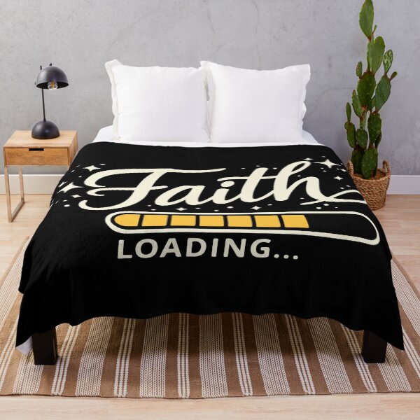 Item preview, Faith Loading – Trusting God Christian Quote designed and sold by Verse & Vibes.