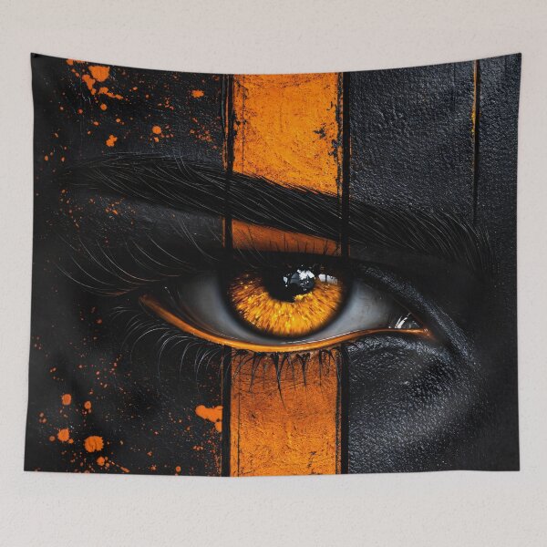 Item preview, Golden Eye Abstract Noir Portrait designed and sold by Kaleidoscope Print.