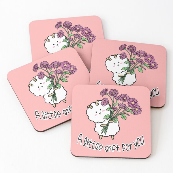 Item preview, Cute Sheep with Flower Bouquet - A Little Gift for You designed and sold by ubborn.