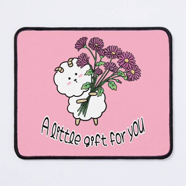 Item preview, Cute Sheep with Flower Bouquet - A Little Gift for You designed and sold by ubborn.