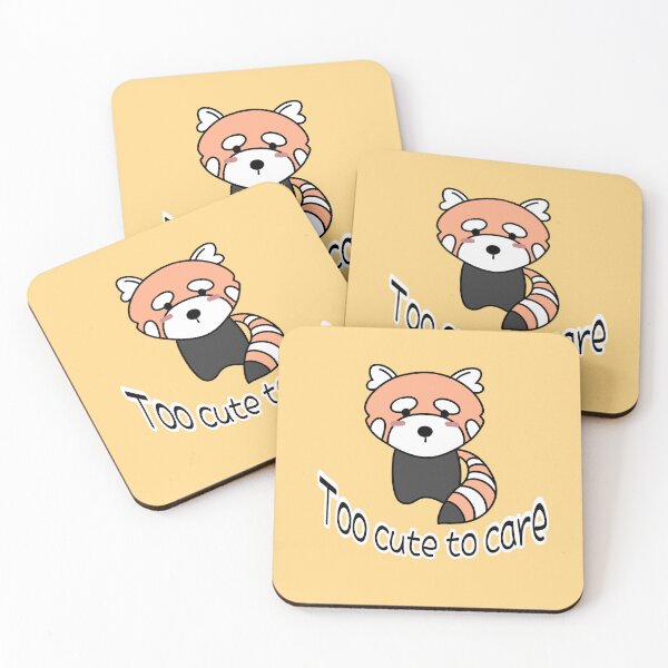 Item preview, Funny Red Panda - Too Cute To Care Kawaii Animal Sticker designed and sold by ubborn.