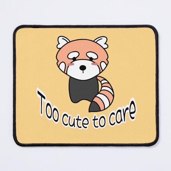 Item preview, Funny Red Panda - Too Cute To Care Kawaii Animal Sticker designed and sold by ubborn.