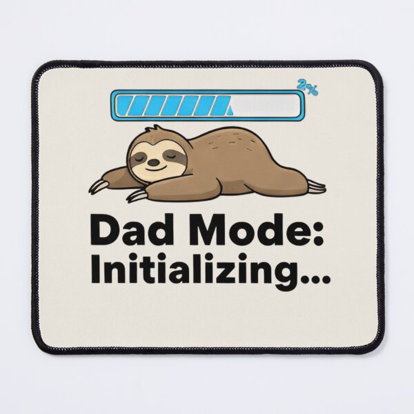 Item preview, Loading Dad Mode Initializing Sloth T-Shirt & Sticker – Funny Dad Bod Meme, Lazy Sloth Humor, Fatherhood Joke Gift designed and sold by ZyxDes.