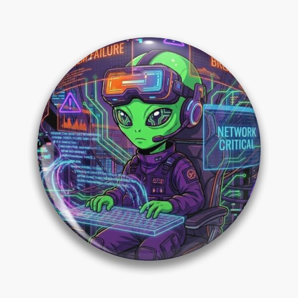 Item preview, Alien Programmer  Code From Another Galaxy designed and sold by KurtByteStudio.