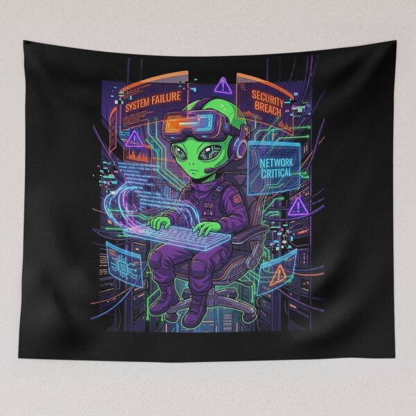 Item preview, Alien Programmer  Code From Another Galaxy designed and sold by KurtByteStudio.