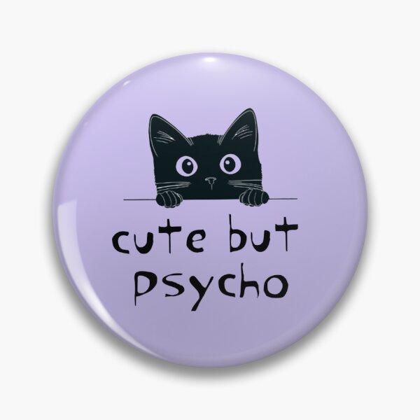 Item preview, Cute Psycho Cat designed and sold by ClanRaeDesign.