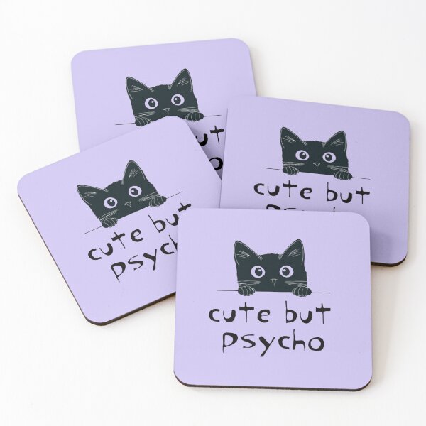 Item preview, Cute Psycho Cat designed and sold by ClanRaeDesign.