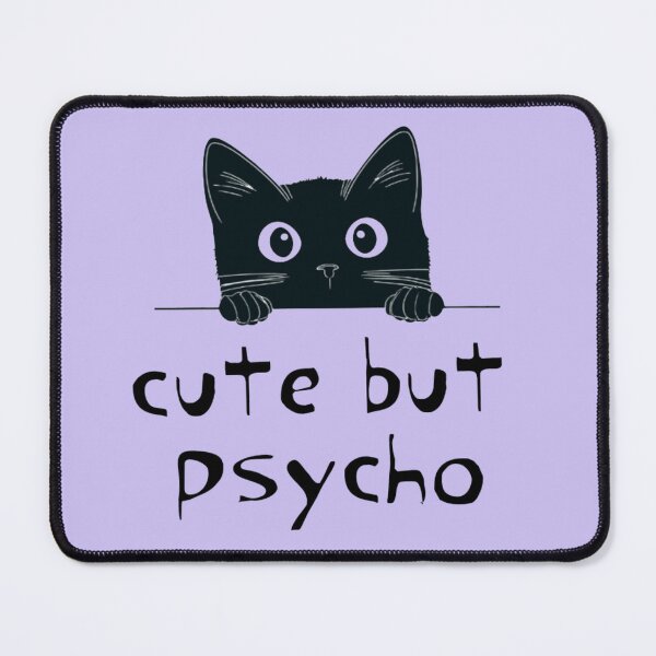 Item preview, Cute Psycho Cat designed and sold by ClanRaeDesign.