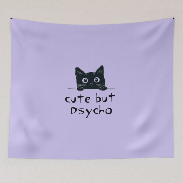 Item preview, Cute Psycho Cat designed and sold by ClanRaeDesign.