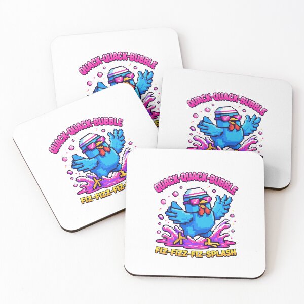Item preview, Kawaii Pixel Blue Bird — Quack-Quack-Bubble Retro Gaming Duck Illustration designed and sold by Colorful-Garden.