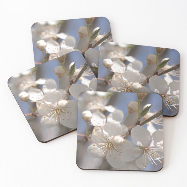 Item preview, White Spring Blossoms Under Blue Sky designed and sold by vikko-art.