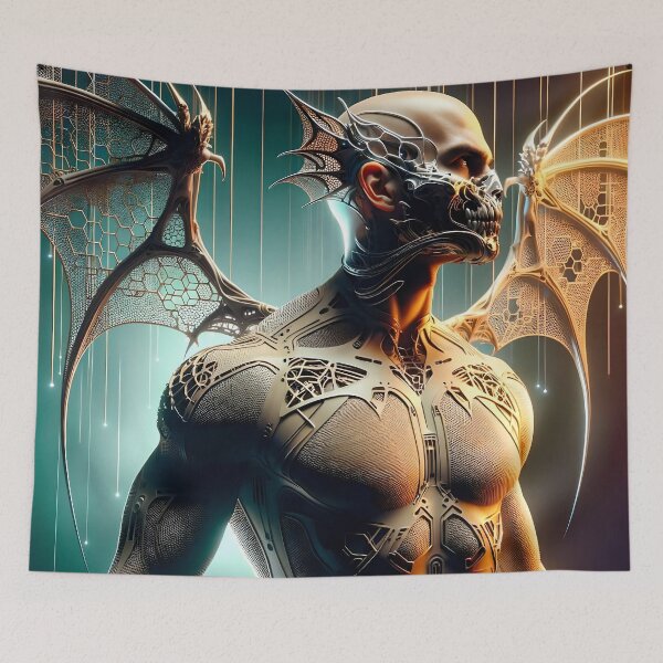 Item preview, anafiel - cyber goth fantasy: 3D digital art designed and sold by QiMera.