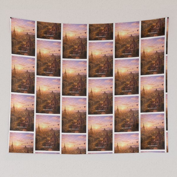 Item preview, Myanmar Travel Art designed and sold by Thistle-TShop.