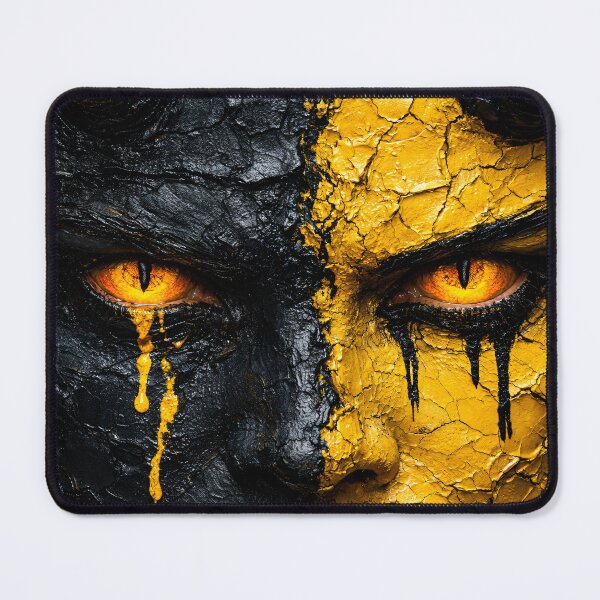 Item preview, Demonic Split Face Dark Fantasy Portrait designed and sold by Kaleidoscope Print.