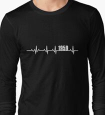 1959 Heartbeat Birthday Gift Long Sleeve T-Shirt