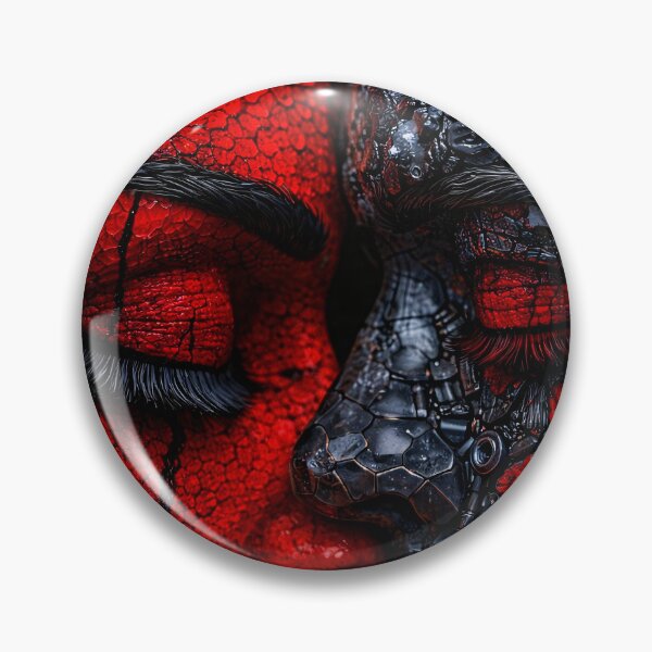 Item preview, Red Duality Gothic Abstract Portrait designed and sold by Kaleidoscope Print.